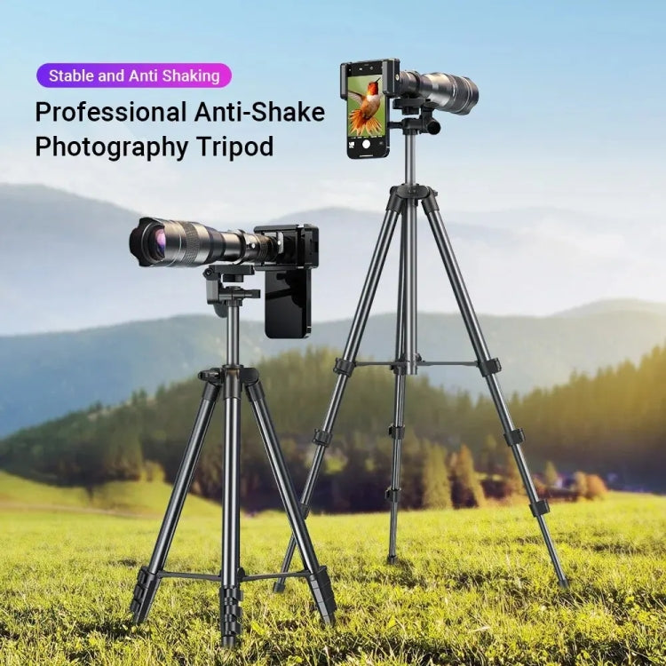 APEXEL 60X Smartphone Telescope Lens With Extendable Tripod Set, 60X