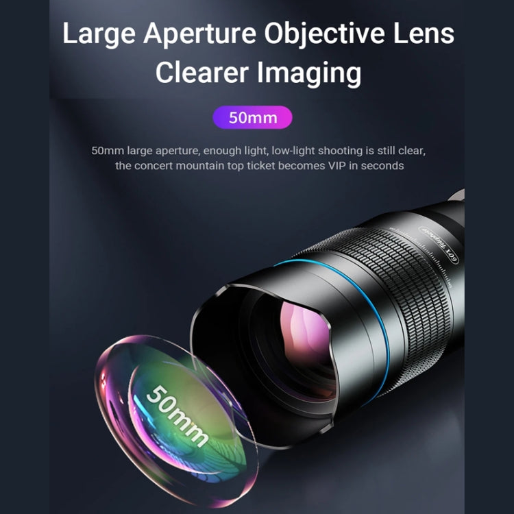 APEXEL 60X Smartphone Telescope Lens With Extendable Tripod Set, 60X