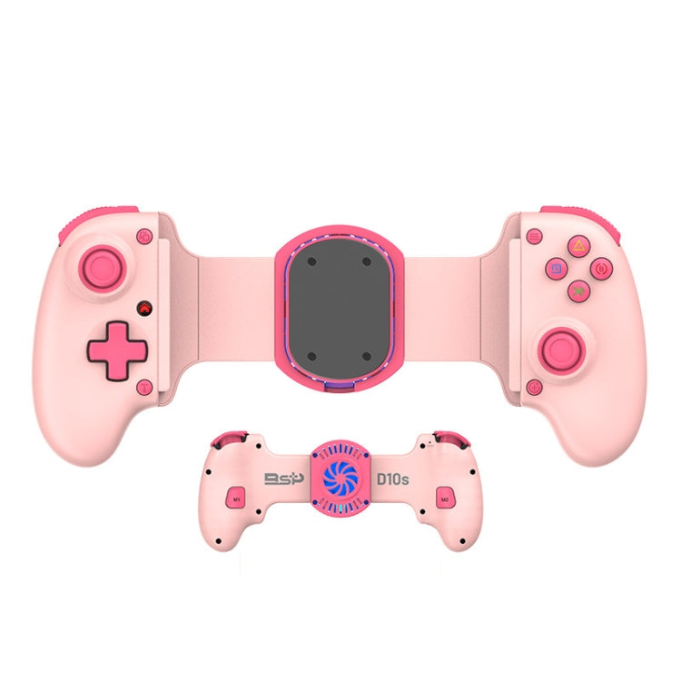 BSP-D10S Wireless Stretch Game Controller With Heat Dissipation Fan for Switch / Android / IOS / PC / PS3 / PS4, D10S Black, D10S  White, D10S  Pink