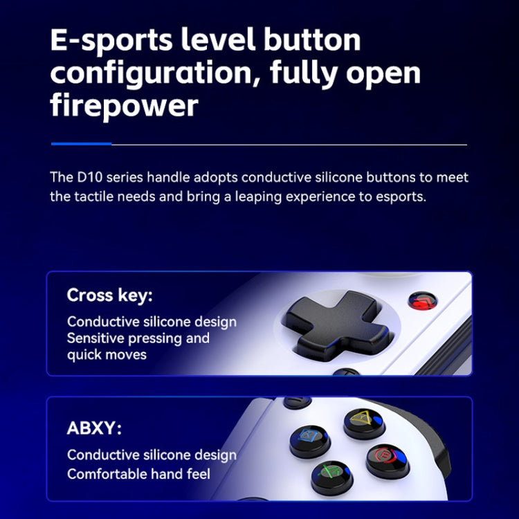 Manette de jeu extensible sans fil BSP-D10S avec ventilateur de dissipation thermique pour Switch / Android / iOS / PC / PS3 / PS4, D10S noir, D10S blanc, D10S rose