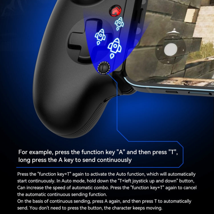 BSP-D10S Wireless Stretch Game Controller With Heat Dissipation Fan for Switch / Android / IOS / PC / PS3 / PS4, D10S Black, D10S  White, D10S  Pink
