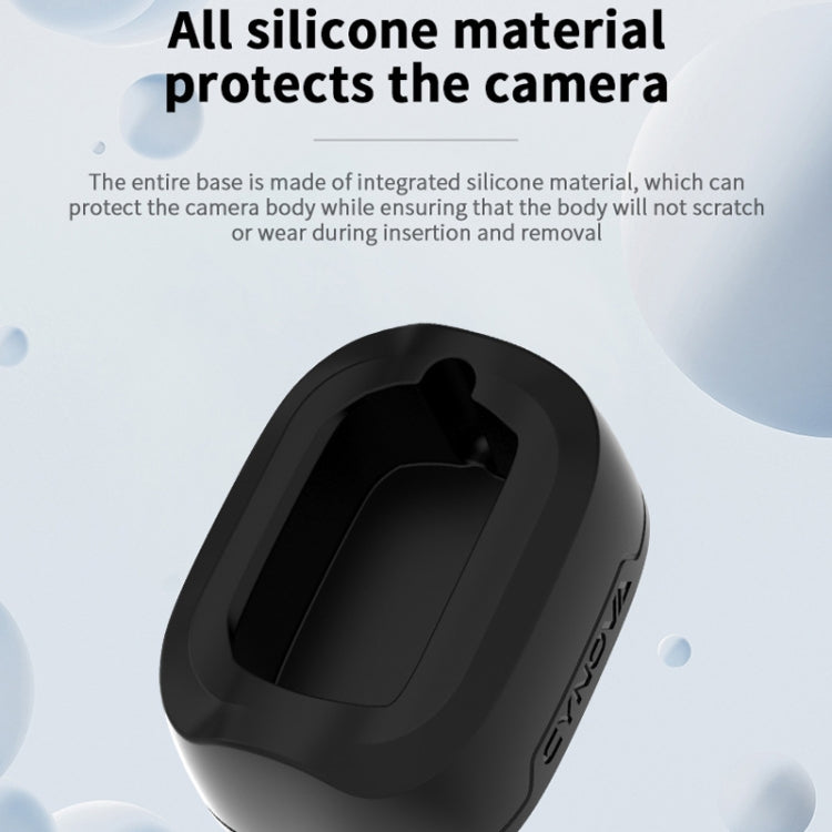 For Insta360 X4 CYNOVA Silicone Base Upright Holder Desktop Support Stand