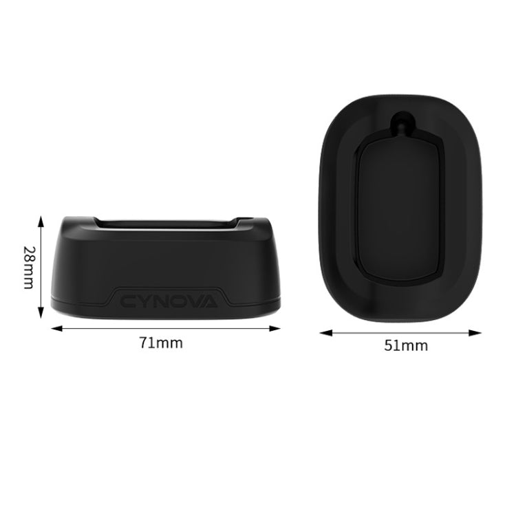 For Insta360 X4 CYNOVA Silicone Base Upright Holder Desktop Support Stand