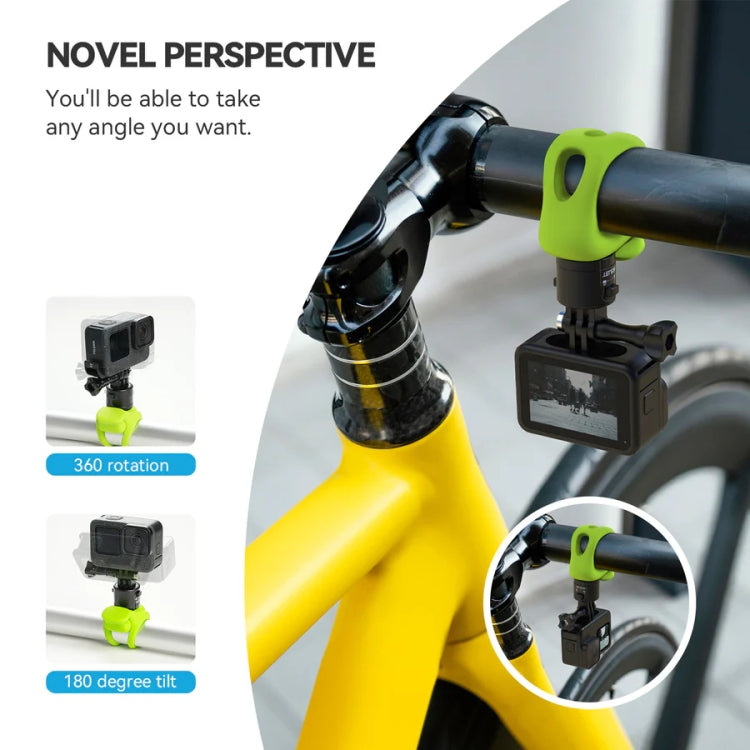 TELESIN TLQ-005 Elastic Quick Release Stand Multi-functional Fixed Silicone Strap Accessories, Quick Release Black, Quick Release Grey, Quick Release Green