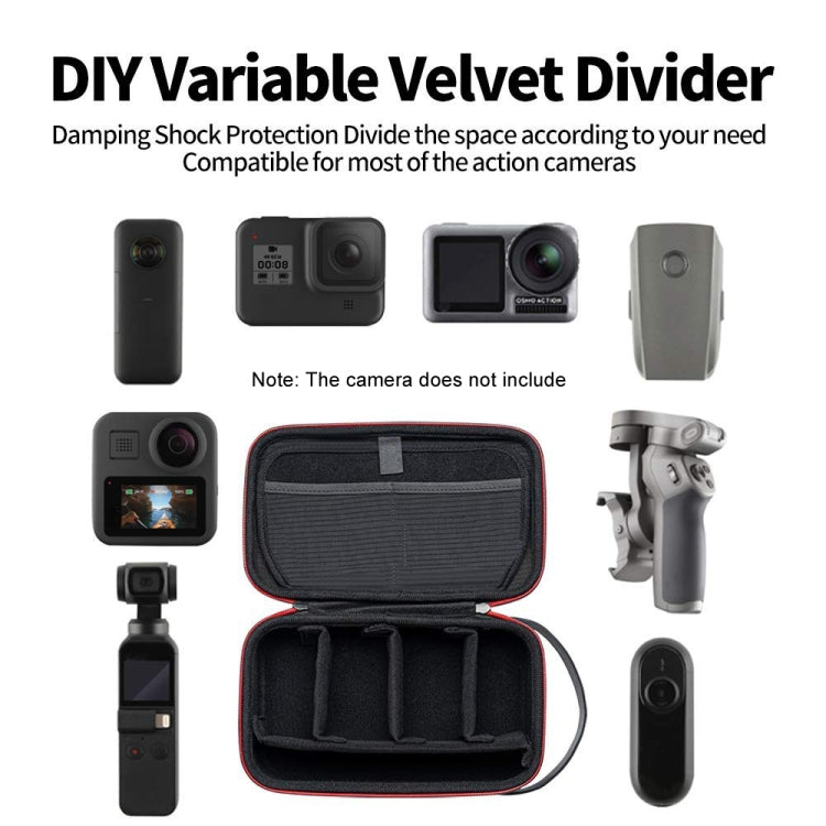 TELESIN GP-PRC-278 Sports Camera Universal Storage Bag, Upgraded Version