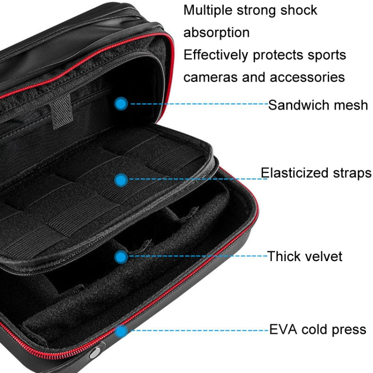 TELESIN GP-PRC-278-02 Upgraded Expanded Version Camera Portable Handheld Storage Bag Sports Camera Case, Upgraded Expanded Version