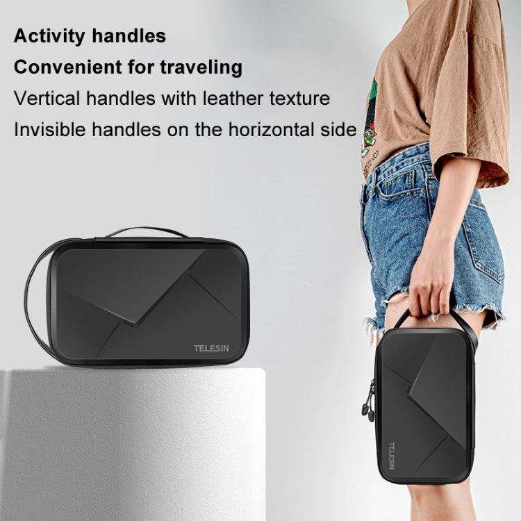 TELESIN GP-PRC-278-02 Upgraded Expanded Version Camera Portable Handheld Storage Bag Sports Camera Case, Upgraded Expanded Version