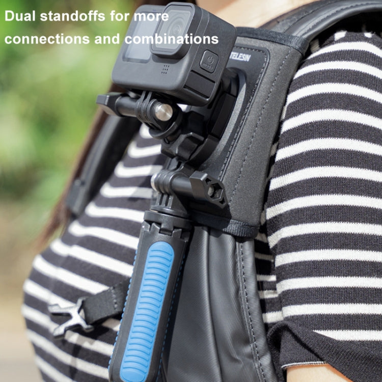 TELESIN GP-MTB-T02 Sports Camera Double Head J-Buckle Backpack Quick Release Conversion Accessory, Rotatable J-Buckle