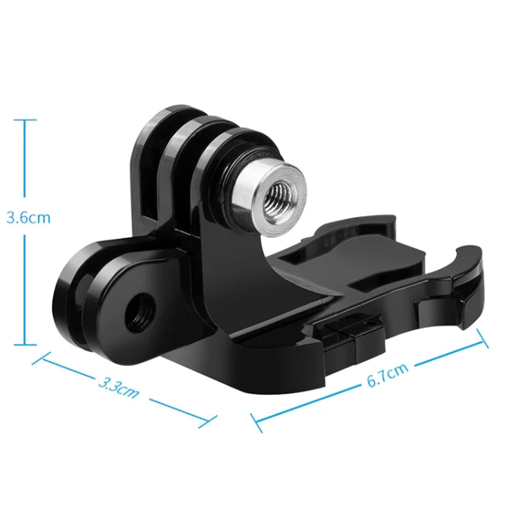 TELESIN GP-MTB-T02-BK Sports Camera Double Head J-Buckle Backpack Quick Release Conversion Accessory, J-Buckle