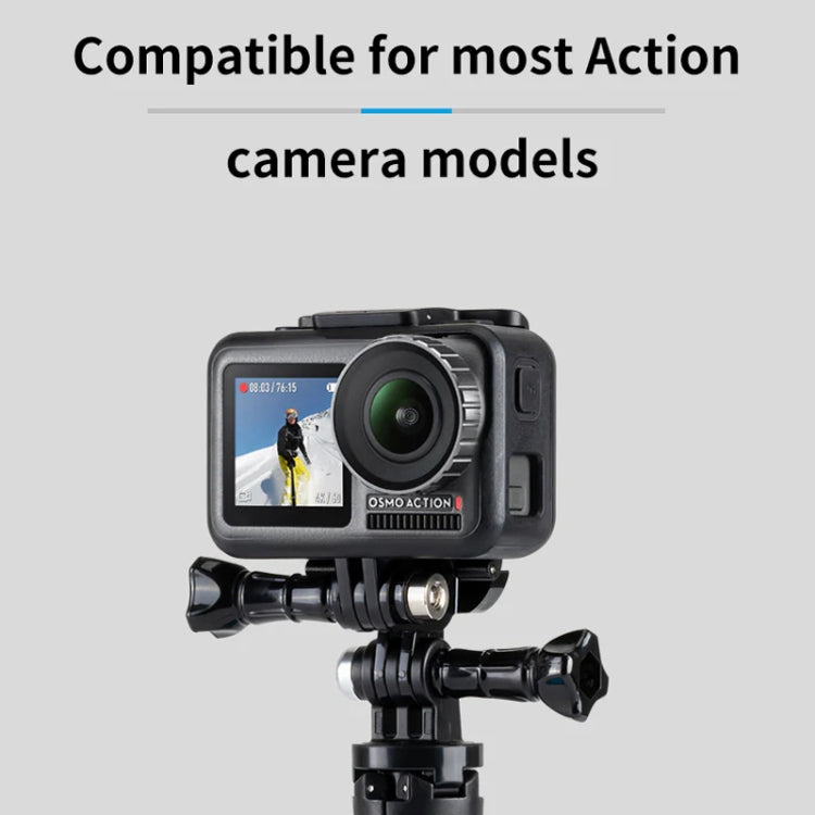 TELESIN GP-MTB-T02-BK Sports Camera Double Head J-Buckle Backpack Quick Release Conversion Accessory, J-Buckle