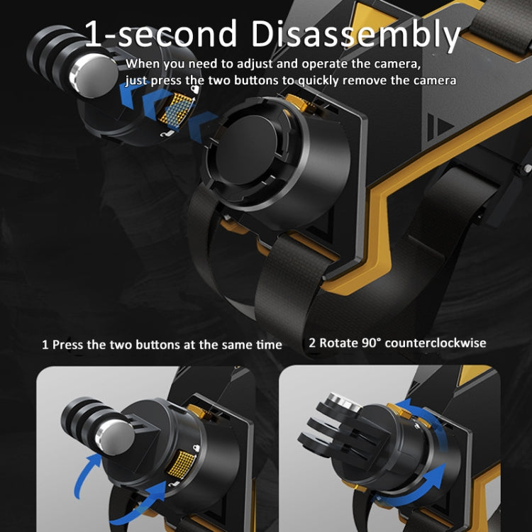 Magnetic Quick Release Motorcycle Helmet Chin Stand Mount, For  Action Camera, For Smart Phone