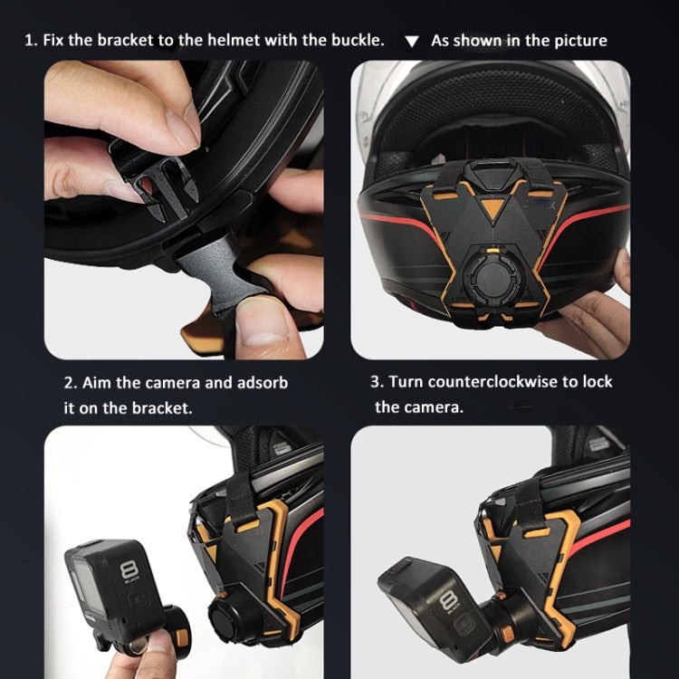 Magnetic Quick Release Motorcycle Helmet Chin Stand Mount, For  Action Camera, For Smart Phone