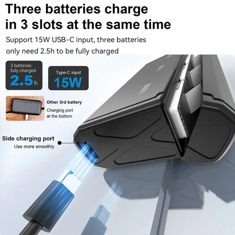 TELESIN GP-HPB-012 Pocket Multifunctional Storage Charging Box For GoPro HERO12 Black / HERO11 Black / HERO10 Black / HERO9 Black, GP-HPB-012