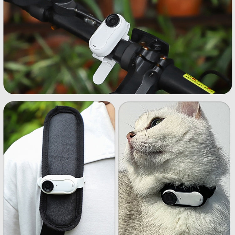 For Insta360 GO 3 / 3S Sunnylife IST-Q9335 Camera Silicone Case Wristband Bicycle Strap Expanding Accessories, For Insta360 GO 3 / 3S