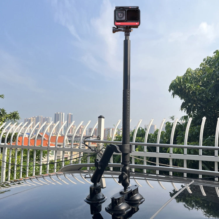 For Insta 360 ONE X / X2 / X3 / X4 Car Top Suction Cup Selfie Stick Bracket, Set 1, Set 2, Set 3, Set 4