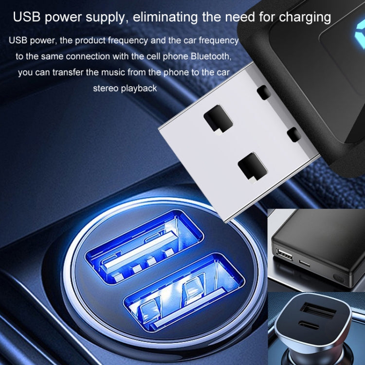 Récepteur audio Bluetooth 5.3 T60, émetteur, autoradio, USB, FM, Bluetooth, 2 en 1