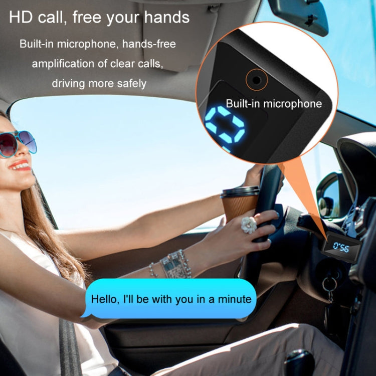 Récepteur audio Bluetooth 5.3 T60, émetteur, autoradio, USB, FM, Bluetooth, 2 en 1