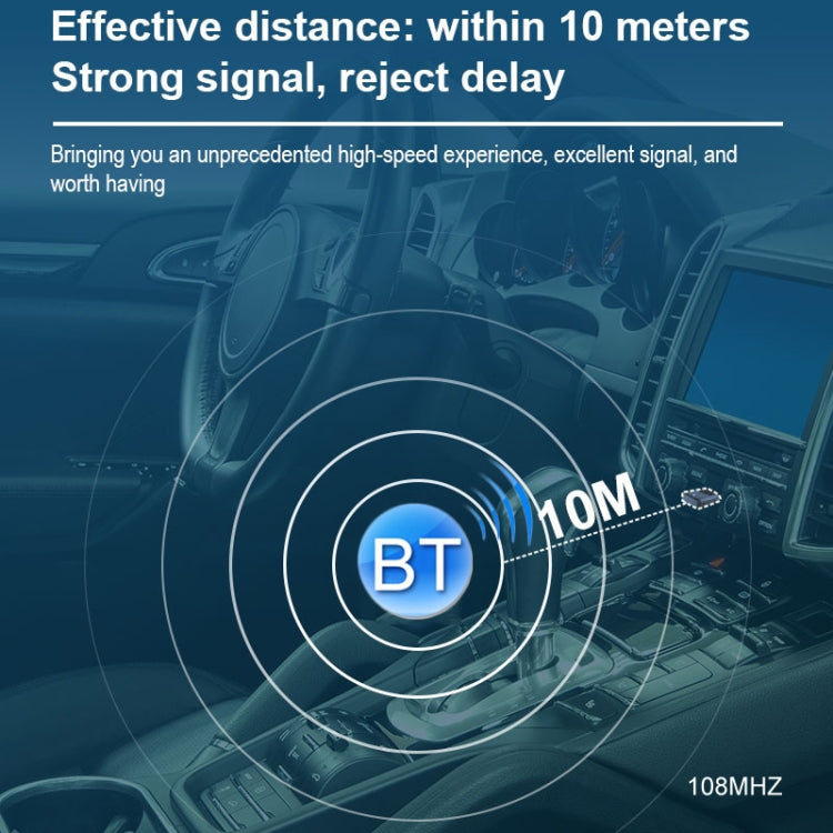 Récepteur audio Bluetooth 5.3 T60, émetteur, autoradio, USB, FM, Bluetooth, 2 en 1
