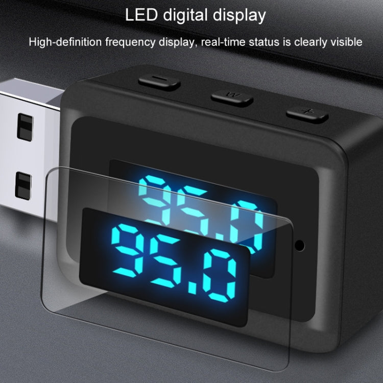 Récepteur audio Bluetooth 5.3 T60, émetteur, autoradio, USB, FM, Bluetooth, 2 en 1