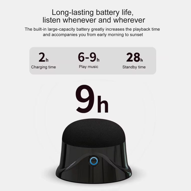 Magnetic Wireless Bluetooth Speaker Subwoofer Mini Portable TWS Mobile Phone Speaker, CQ01 White, CQ01 Black