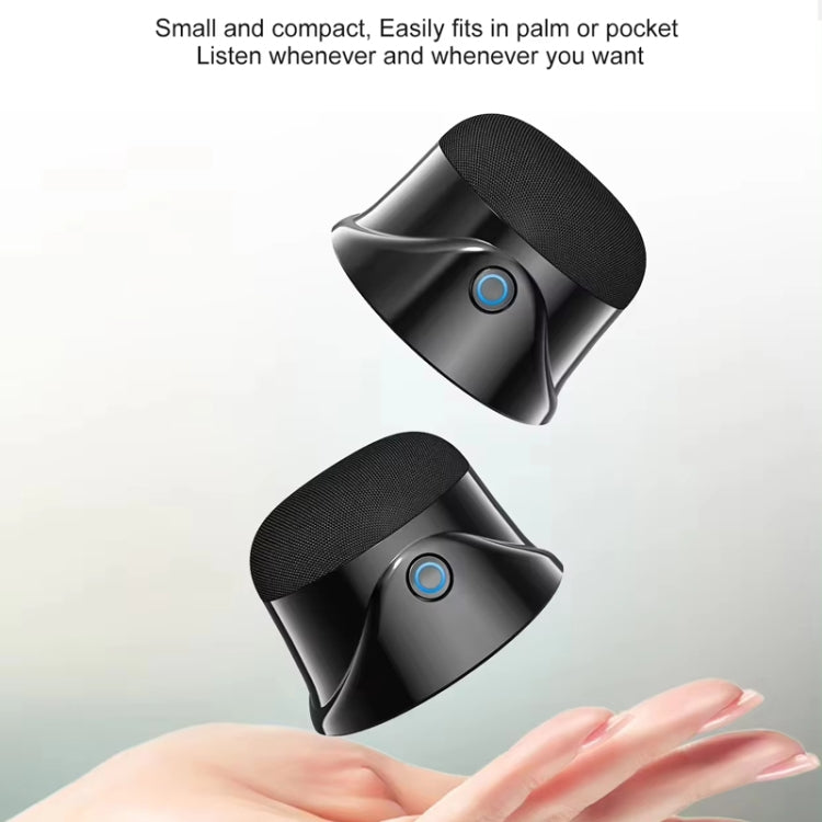 Magnetic Wireless Bluetooth Speaker Subwoofer Mini Portable TWS Mobile Phone Speaker, CQ01 White, CQ01 Black