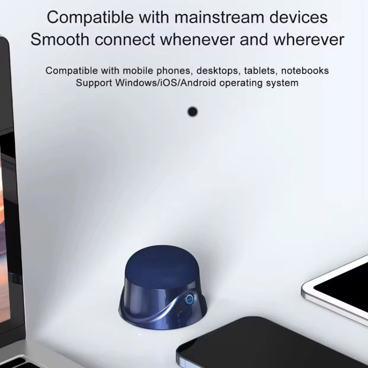 Magnetic Wireless Bluetooth Speaker Subwoofer Mini Portable TWS Mobile Phone Speaker, CQ01 White, CQ01 Black