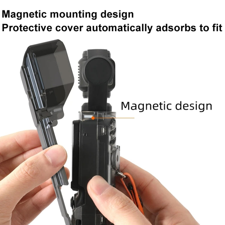 For DJI OSMO Pocket 3 RCSTQ Transparent Protective Case Global Anti-Dislodgement Strap Storage Shell