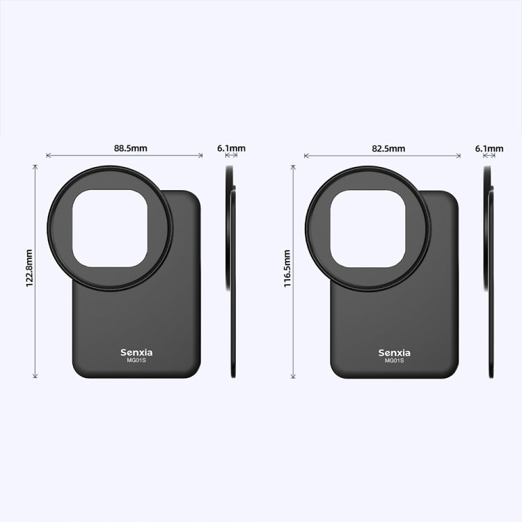 For iPhone Senxia Magsafe Magnetic Mobile Phone Filter Holder Phone Lens Adapter Base, For 6.7-inch, For 6.1-inch