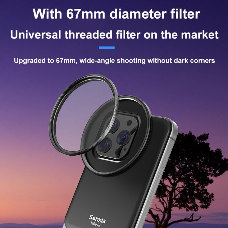 For iPhone Senxia Magsafe Magnetic Mobile Phone Filter Holder Phone Lens Adapter Base, For 6.7-inch, For 6.1-inch