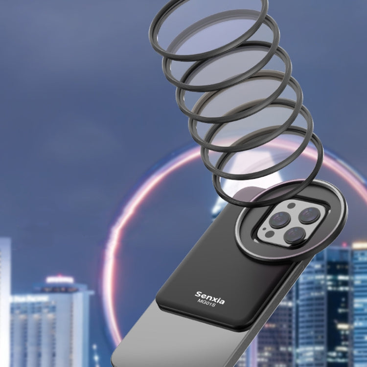 For iPhone Senxia Magsafe Magnetic Mobile Phone Filter Holder Phone Lens Adapter Base, For 6.7-inch, For 6.1-inch