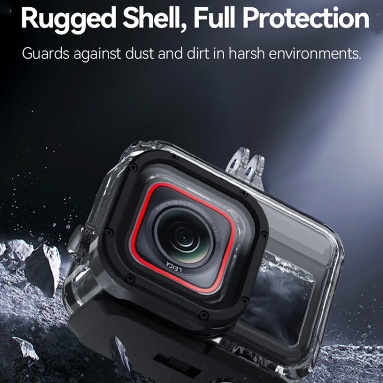 For Insta360 Ace Pro Camera TELESIN 45m Waterproof Case Underwater Diving Housing Cover, Waterproof Case