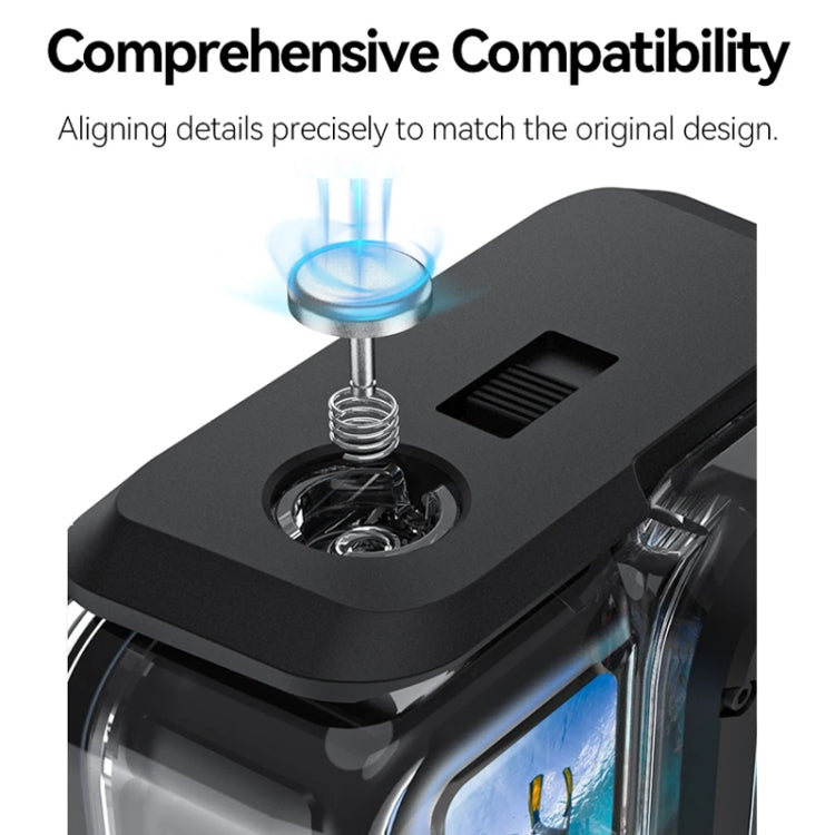 For Insta360 Ace Pro Camera TELESIN 45m Waterproof Case Underwater Diving Housing Cover, Waterproof Case