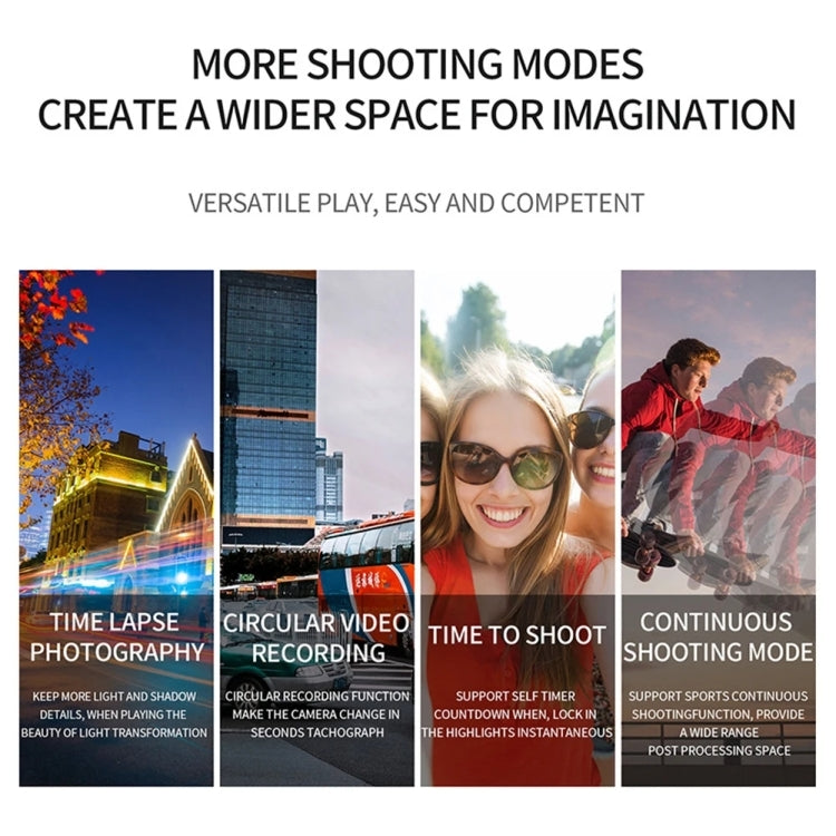 SC002 4K/60FPS IP68 Waterproof WiFi HD Mini Outdoor Sports Diving Camera, Black+32G, Black+64G, Black+128G