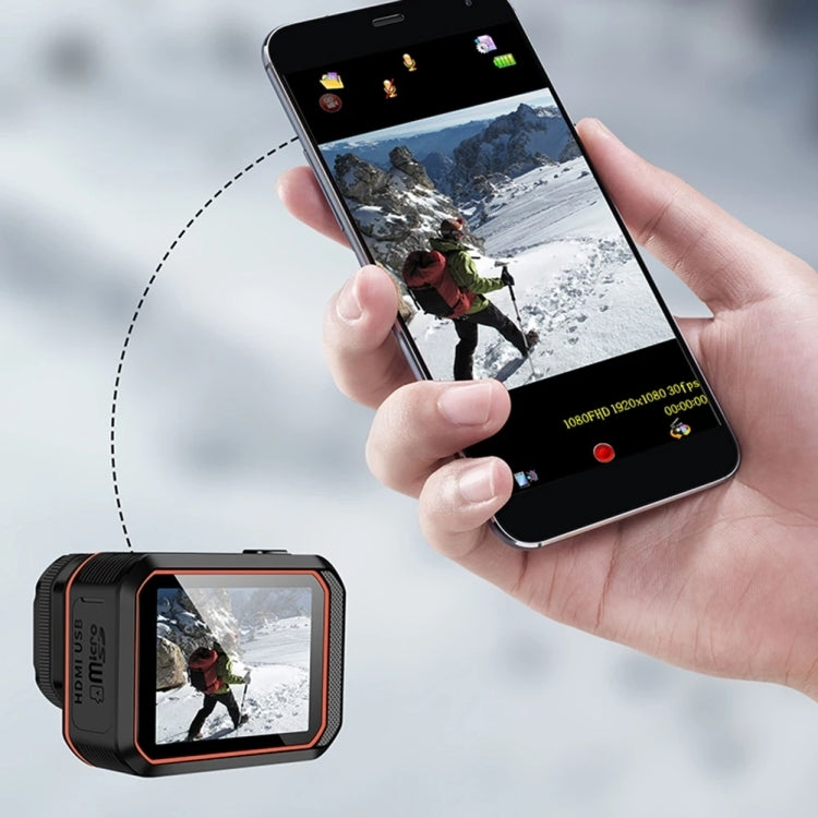 SC002 4K/60FPS IP68 Waterproof WiFi HD Mini Outdoor Sports Diving Camera, Black+32G, Black+64G, Black+128G