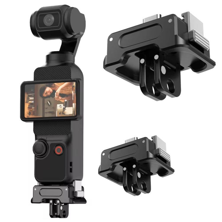 For DJI OSMO Pocket 3 Camera Charging Base Quick Release Mount Adapter With 1/4 Inch Hole, Only Base, With Tripod