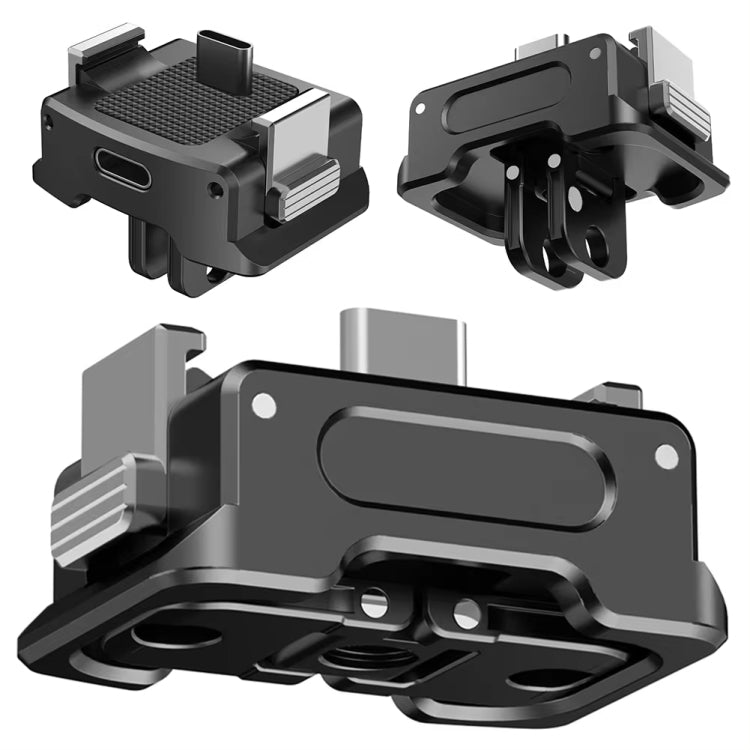 For DJI OSMO Pocket 3 Camera Charging Base Quick Release Mount Adapter With 1/4 Inch Hole, Only Base, With Tripod