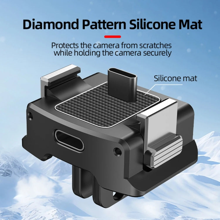 For DJI OSMO Pocket 3 Camera Charging Base Quick Release Mount Adapter With 1/4 Inch Hole, Only Base, With Tripod
