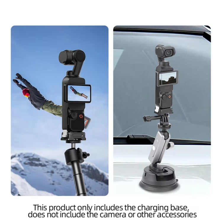 For DJI OSMO Pocket 3 Camera Charging Base Quick Release Mount Adapter With 1/4 Inch Hole, Only Base, With Tripod