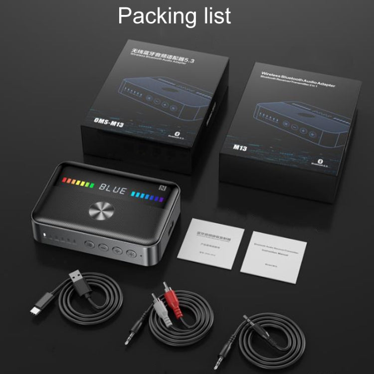 OMS-M13 Pro NFC Bluetooth Audio Adapter Bluetooth 5.3 Receiver And Transmitter 2 In 1, OMS-M13 Pro