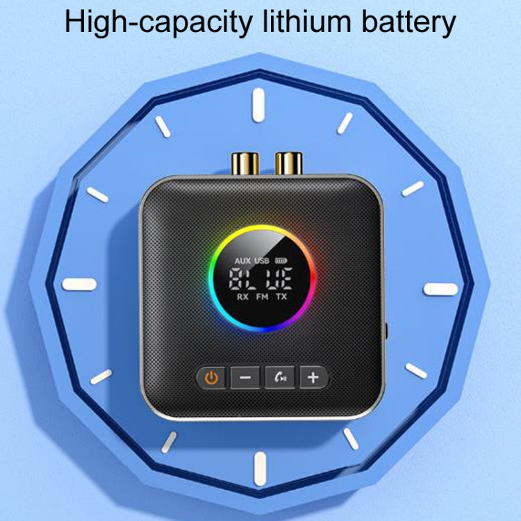 OMS-M10 Bluetooth 5.4 Adapter Audio Receiver FM Transmitter U Disk 3 In 1, OMS-M10