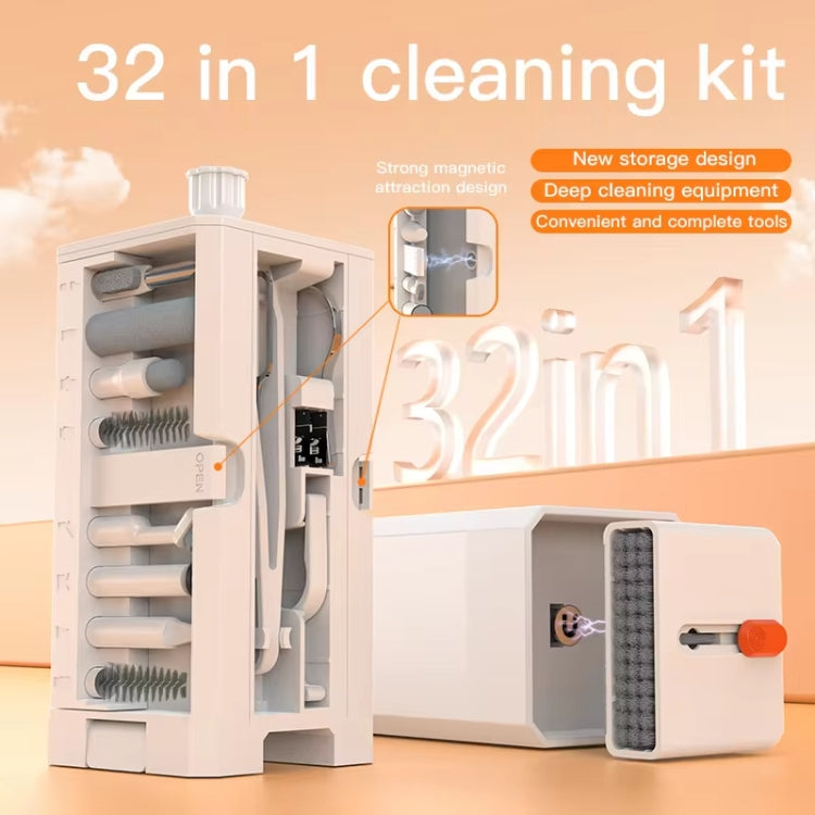 32-in-1 Digital Product Universal Cleaning Kit Can Store SD Card / SIM Card / Game Card, Q32