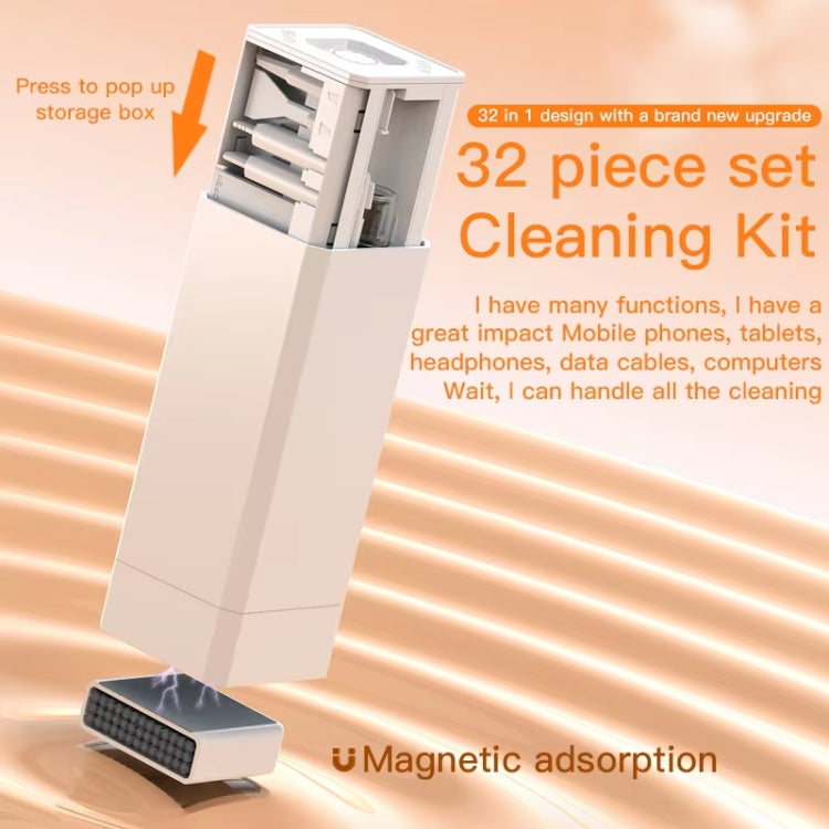 32-in-1 Digital Product Universal Cleaning Kit Can Store SD Card / SIM Card / Game Card, Q32