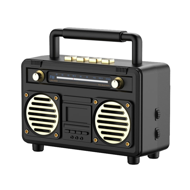 BT21 Retro USB Flash Drive FM Radio Wireless Bluetooth Speaker, Rosewood, Pink, Black, Red