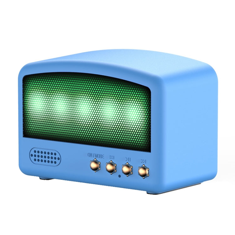 BT11-D Mini Card USB Flash Drive FM Radio Retro Wireless Bluetooth Speaker, Pearwood, Red, Pink, Blue