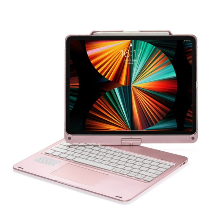 For iPad Pro 12.9 Inch 2022/2021/2020/2018 Tablet Bluetooth Touch Keyboard With Backlight 360 Degree Rotation, For iPad Pro 12.9 Inch