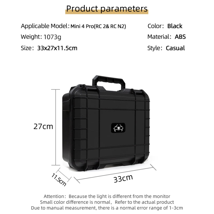 For DJI Mini 4 Pro Drone Suitcase Explosion-proof Box Compatible with RC 2 & RC-N2, Style 1