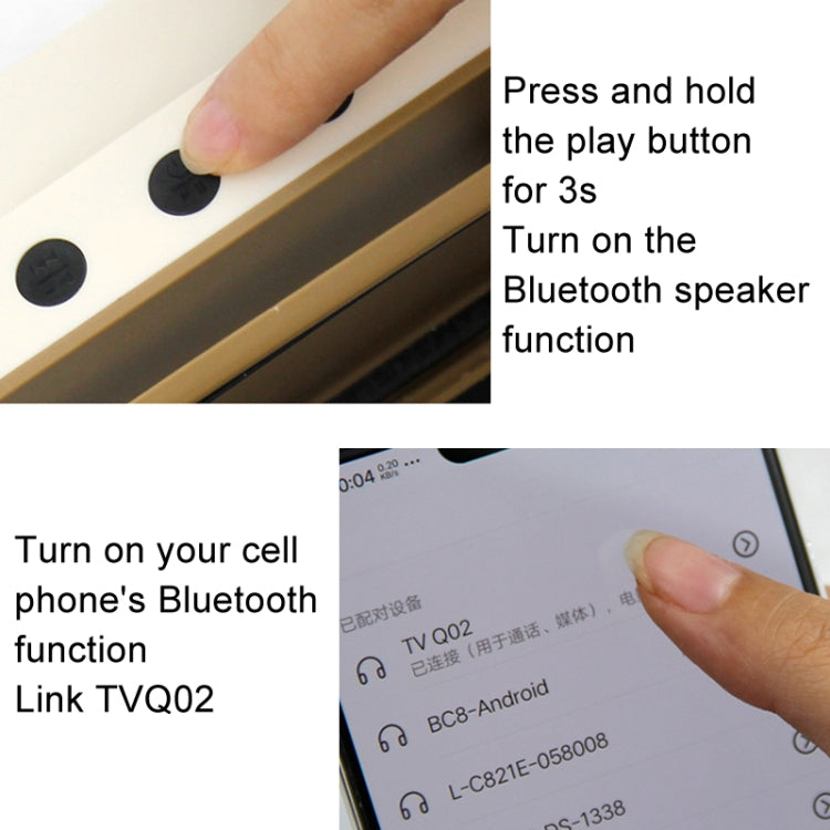 Retro Small TV Desktop Cell Phone Holder With Bluetooth Speaker Player, With Bluetooth Speaker