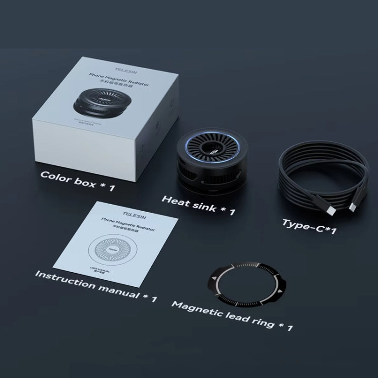 TELESIN Magnetic Phone Cooler Radiator For Live Streaming, With Wireless Charging, Without Wireless Charging