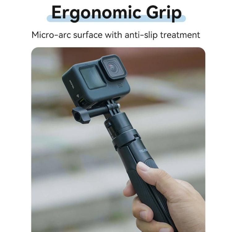 TELESIN Mini Selfie Stick Quick Release Tripod 15-40cm Adjustable Bracket For Sports Camera, S1-MNP-02