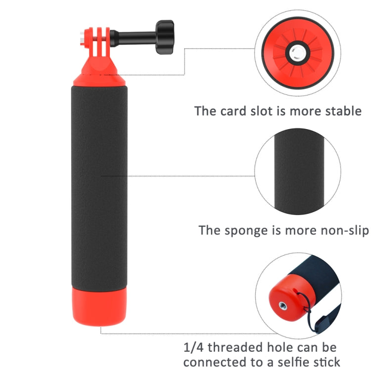 Water Floating Grip with 1/4 Inch Screw and Thread For Action Camera Accessories, Water Floating Grip